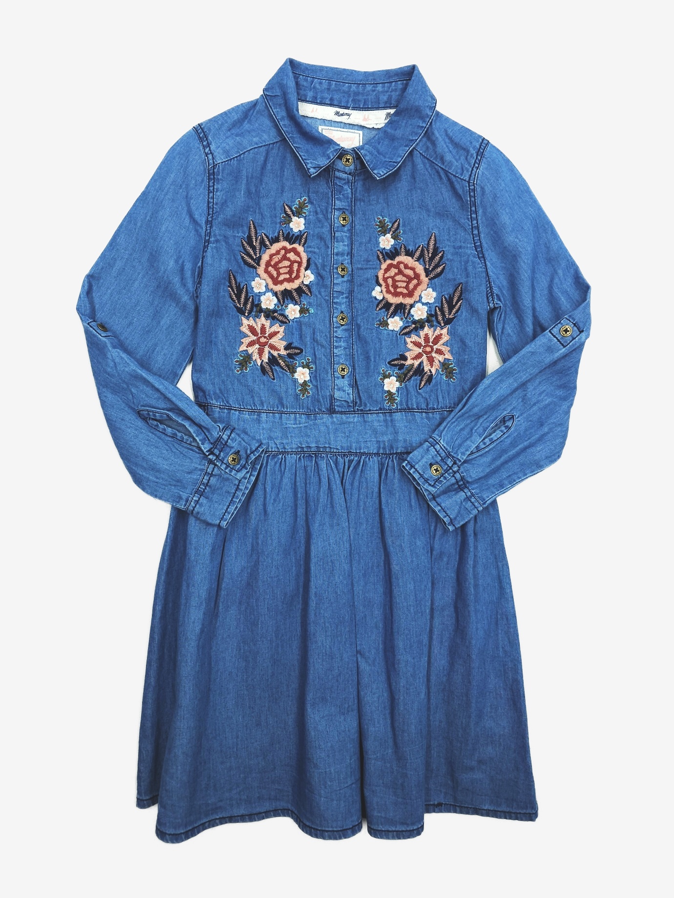 N-11667149.jpg Denim košilové šaty Mantaray - Obrázek 1