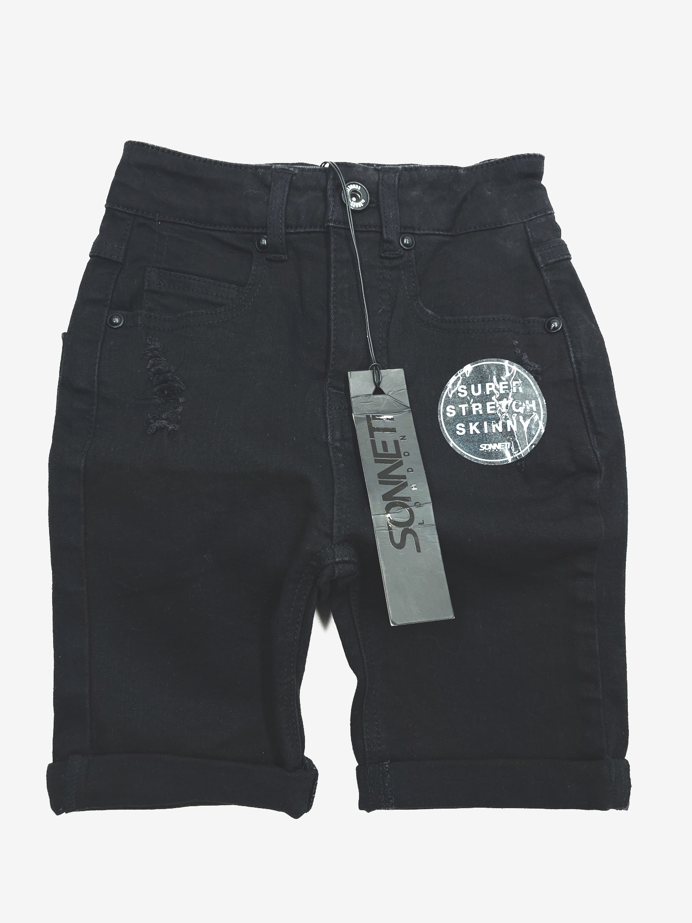 N-12448968.jpg Nové stretch džínové kraťasy Sonneti - Obrázek 1