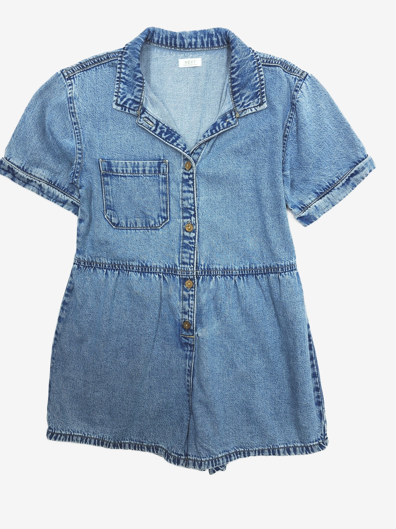 N-12449789.jpg Denim kraťasový overal Next - Obrázek 1