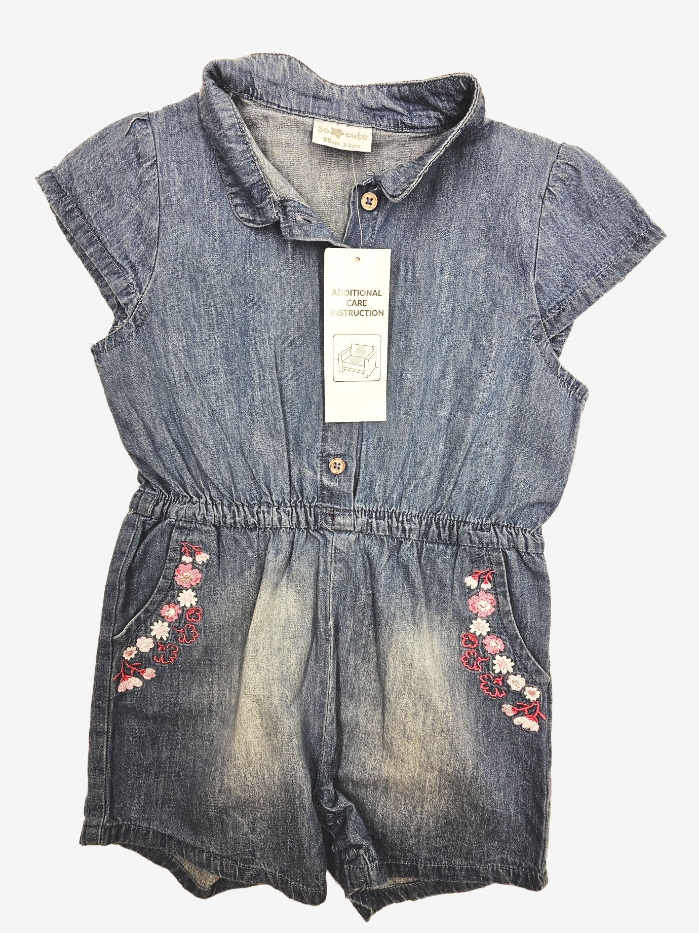 N-12450630.jpg Nový denim kraťasový overal - Obrázek 1