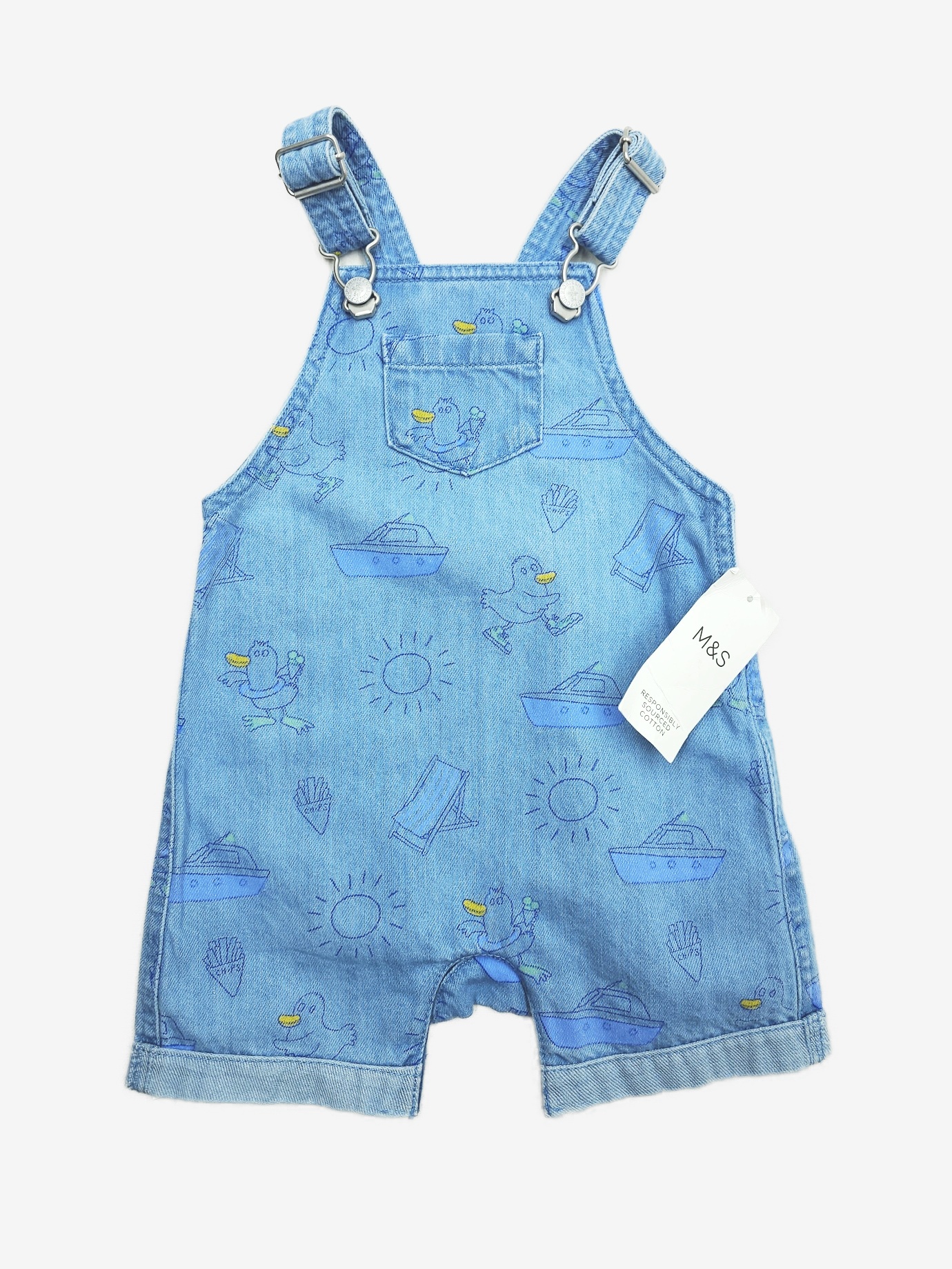 N-12450732.jpg Nové Mimi džínové laclové kraťasy M&S - Obrázek 1